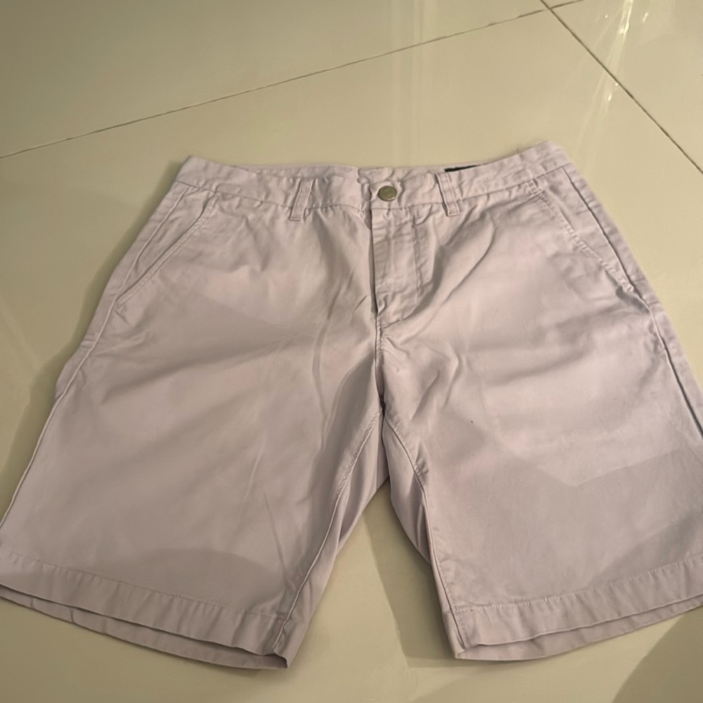 Gently used Bonobos 100% cotton, 9 inch Lavender Chino shorts